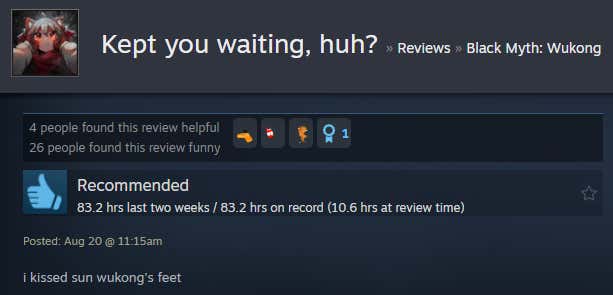 Εικόνα για άρθρο με τίτλο Black Myth: Wukong, As Told By Steam Reviews